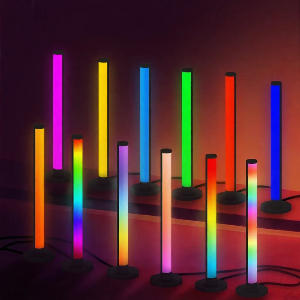 Lampu Meja LED RGB Responsif Bunyi dengan Kawalan Apl