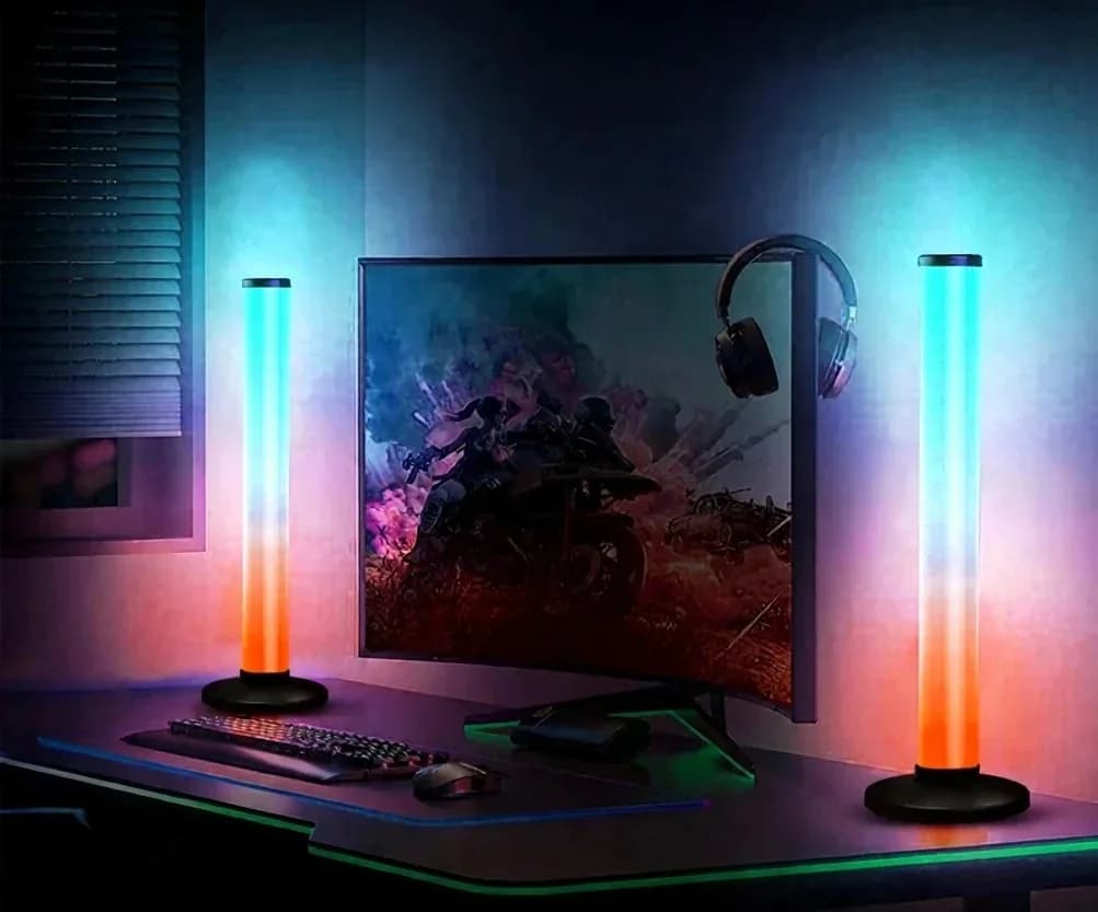 Lampu Meja RGB Reaktif Bunyi 360 Darjah dengan Kawalan Apl & Jauh