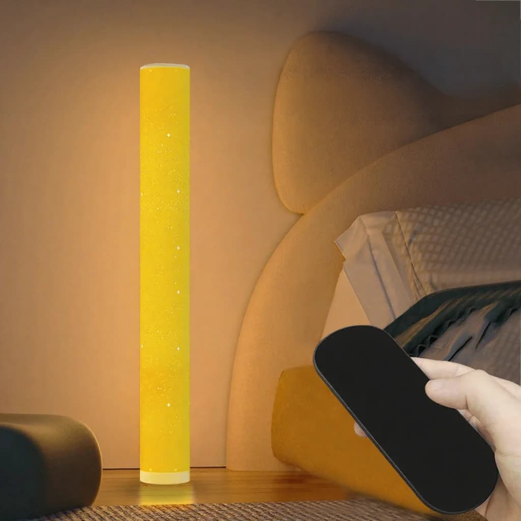 Lampu Lantai LED RGB Corak Bintang, Kawalan Jauh & Apl