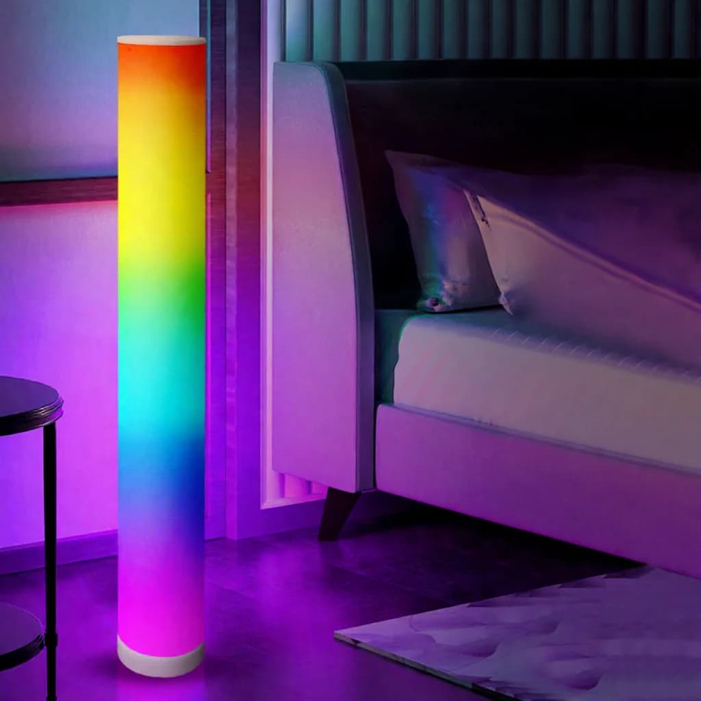 Lampu Lantai Silinder RGB dengan Kawalan Jauh Penyegerakan Muzik untuk Hiasan Rumah