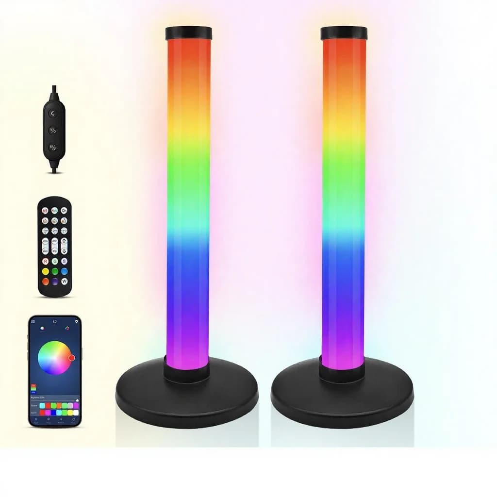Lampu Atmosfera RGB dengan Sync Bunyi & Kawalan Apl untuk Meja