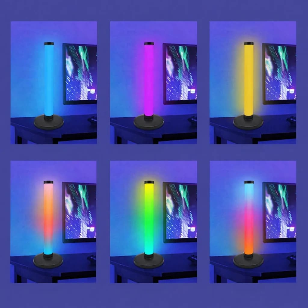 Lampu Atmosfera RGB Tindak Balas Bunyi untuk Meja Gaming