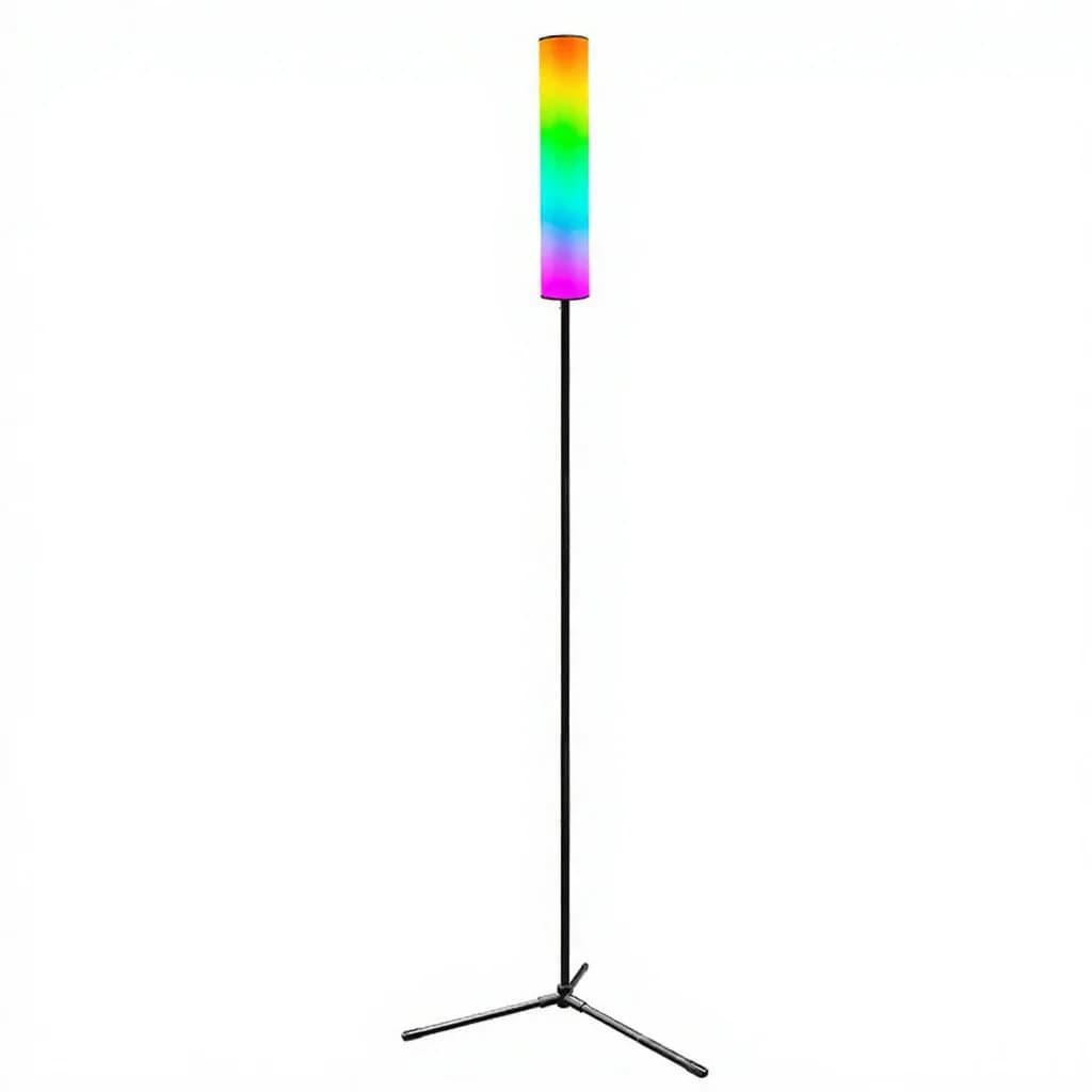 Lampu Lantai Tripod LED RGB dengan Alat Kawalan Jauh untuk Bilik Tidur Ruang Tamu