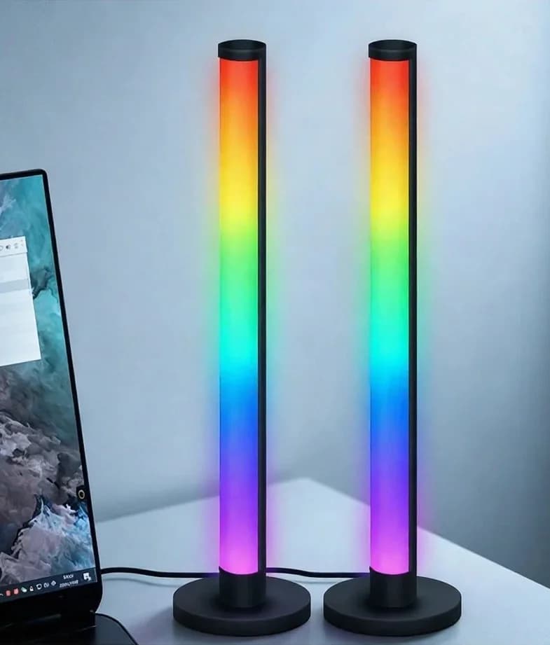 Lampu Meja LED RGB Responsif Bunyi dengan Kawalan Apl