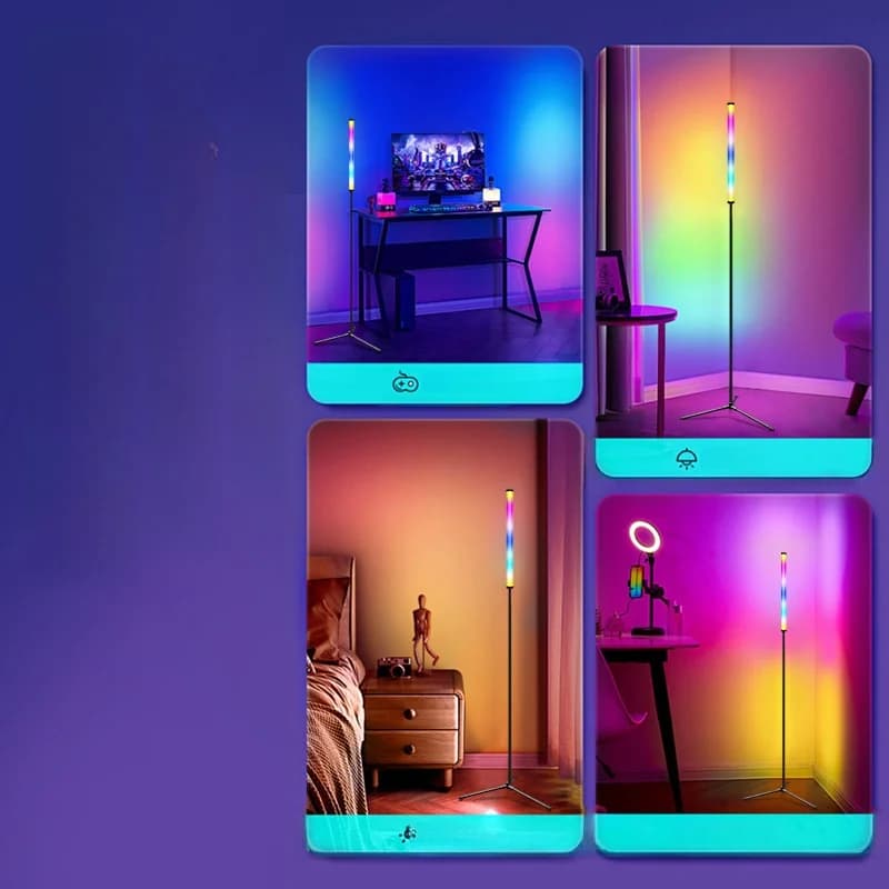 Lampu Lantai Perubahan Warna RGB dengan Penyegerakan Muzik dan Kawalan Aplikasi