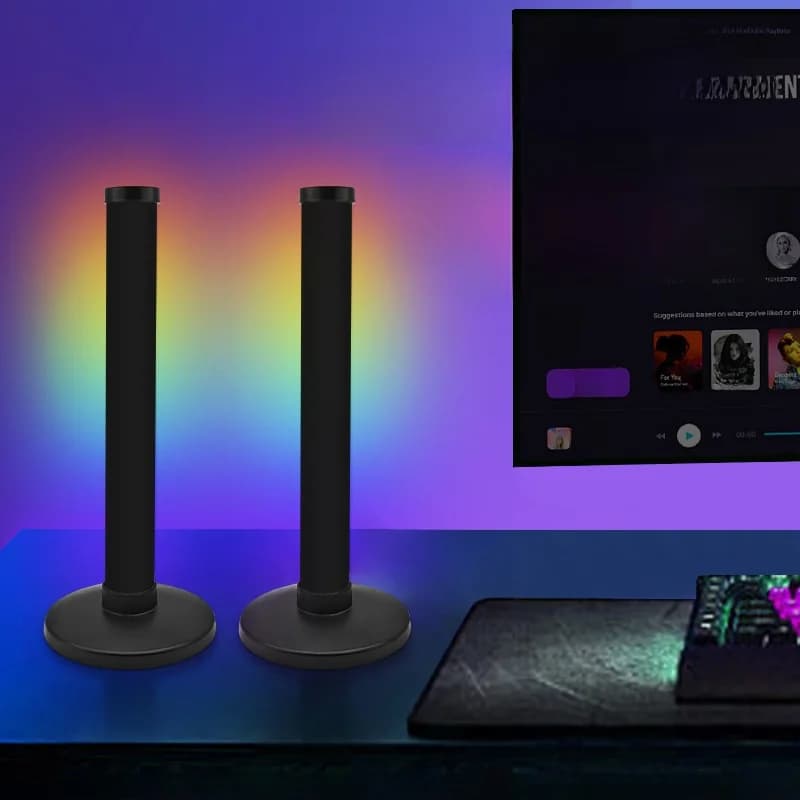 Lampu Atmosfera RGB dengan Sync Bunyi & Kawalan Apl untuk Meja
