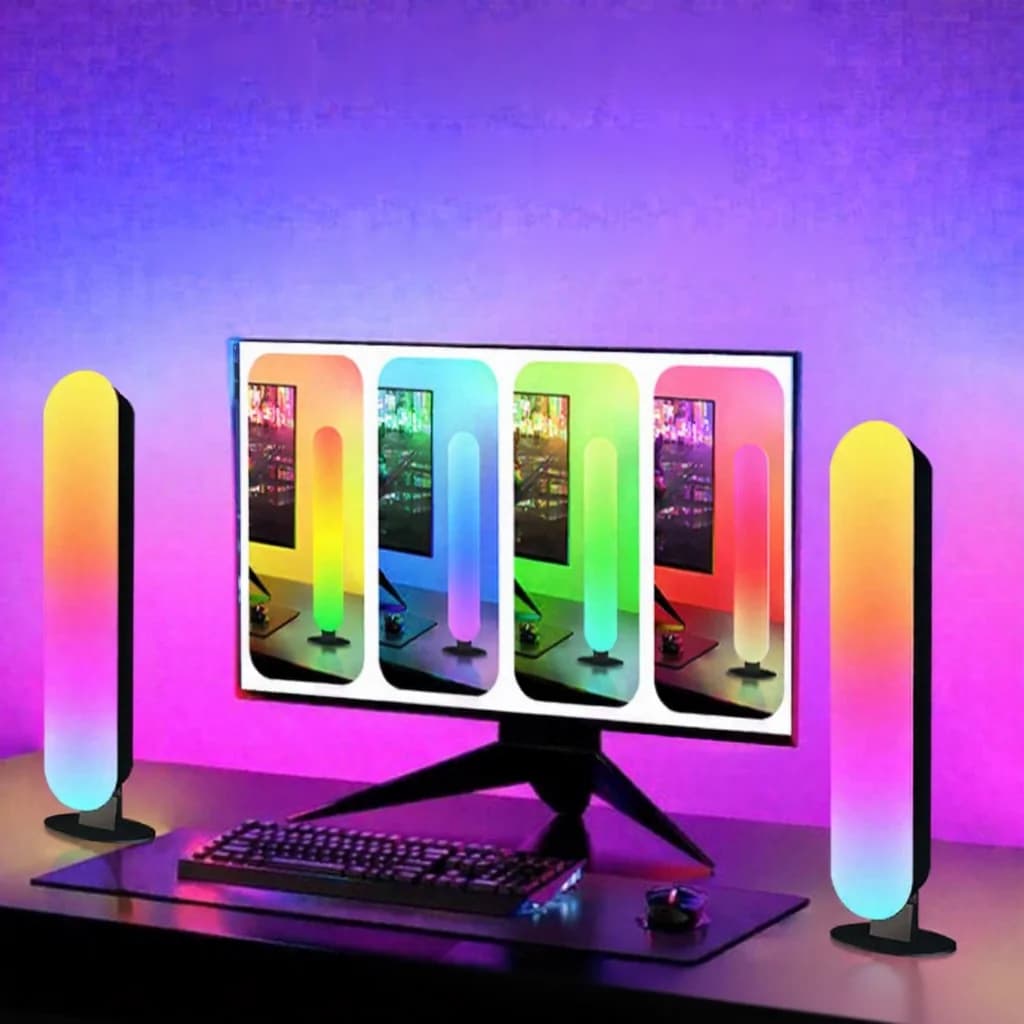 Lampu Ambien RGB LED dengan Sinkronisasi Muzik Bluetooth & Kawalan Apl