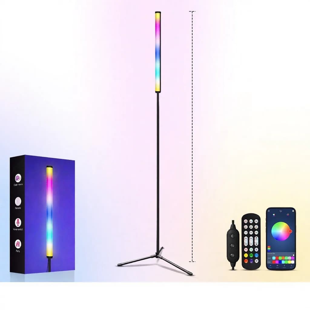 Lampu Lantai Perubahan Warna RGB dengan Penyegerakan Muzik dan Kawalan Aplikasi
