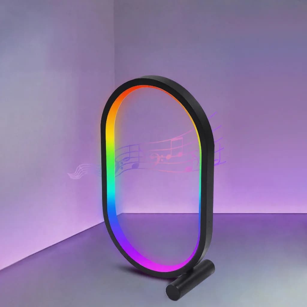 Lampu Meja Penyegerakan Muzik RGB dengan Kawalan Aplikasi dan Lampu Tindak Balas Bunyi