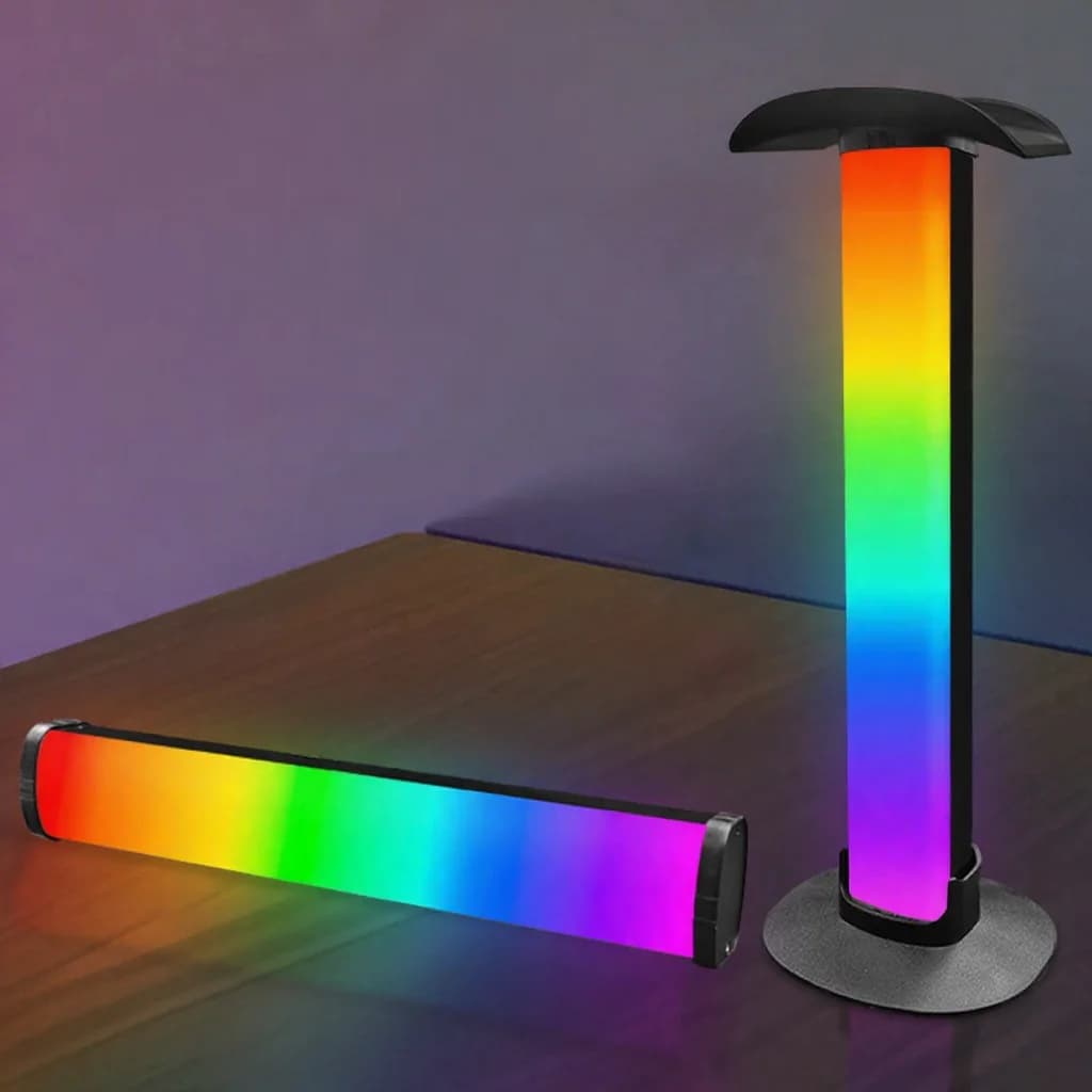 Lampu Suasana Permainan RGB dengan Pemegang Fon Kepala dan Penyegerakan Bunyi