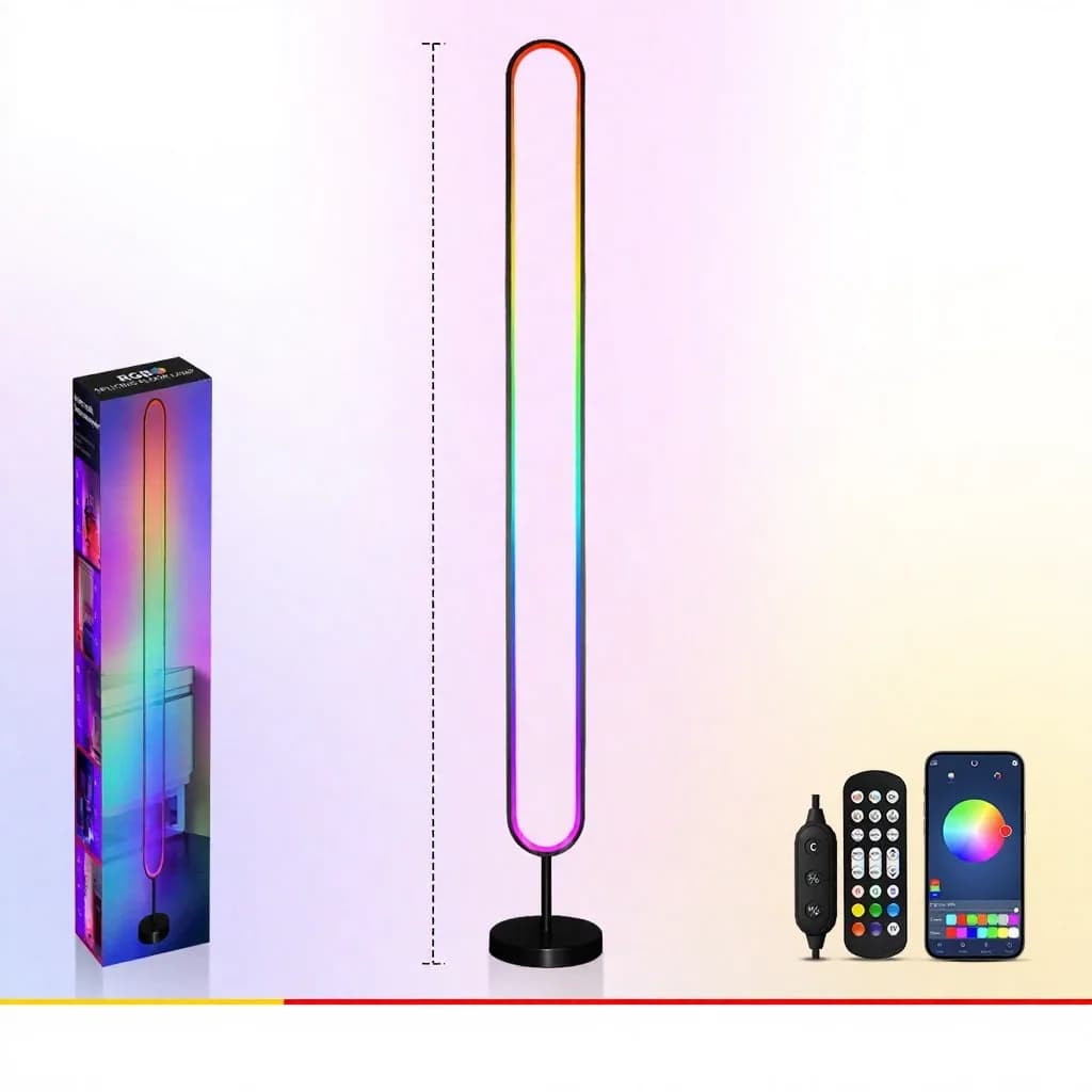 Lampu Atmosfera LED RGB Diaktifkan Bunyi dengan Kawalan Apl