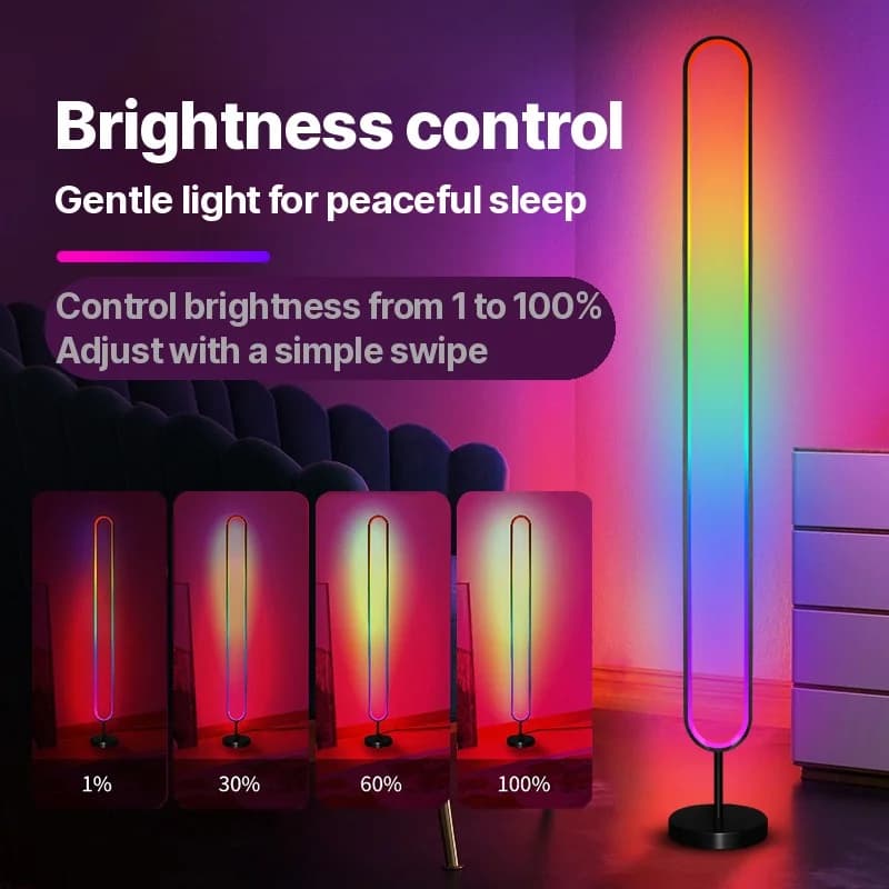 Lampu Atmosfera LED RGB Diaktifkan Bunyi dengan Kawalan Apl