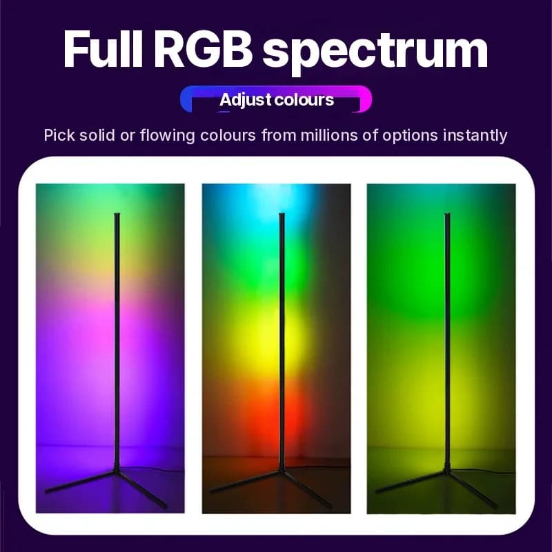 Lampu Lantai RGB dengan Sinkronisasi Muzik, Alat Kawalan Jauh dan Kawalan Apl