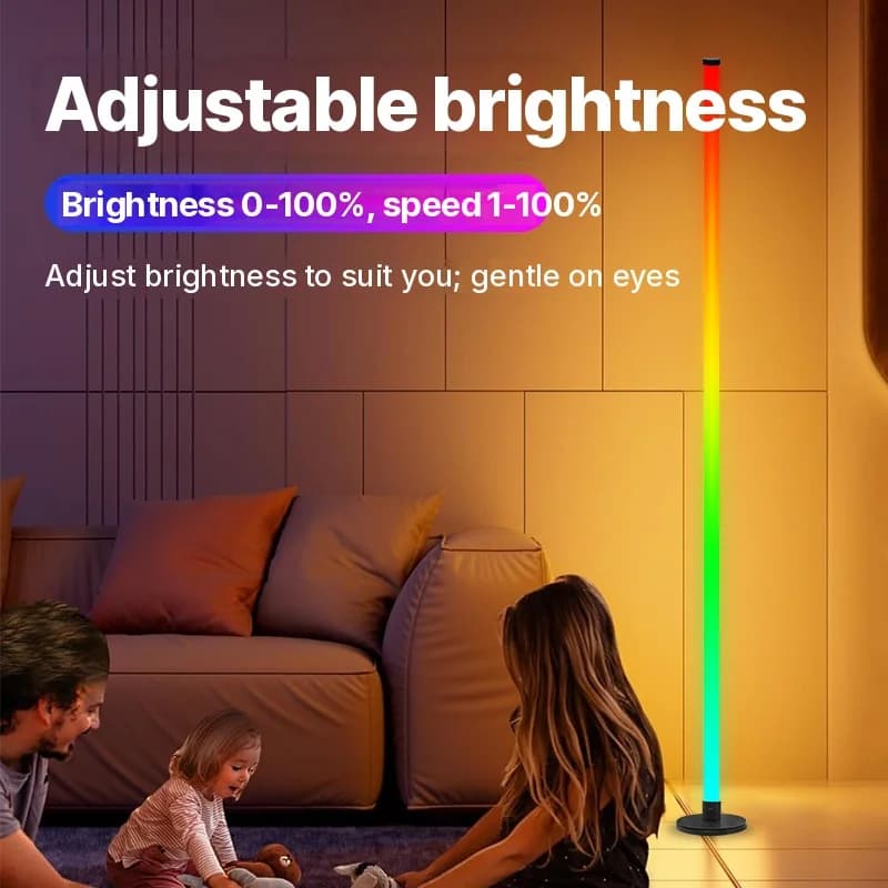 Lampu Lantai LED RGB dengan Kawalan Apl untuk Ruang Tamu