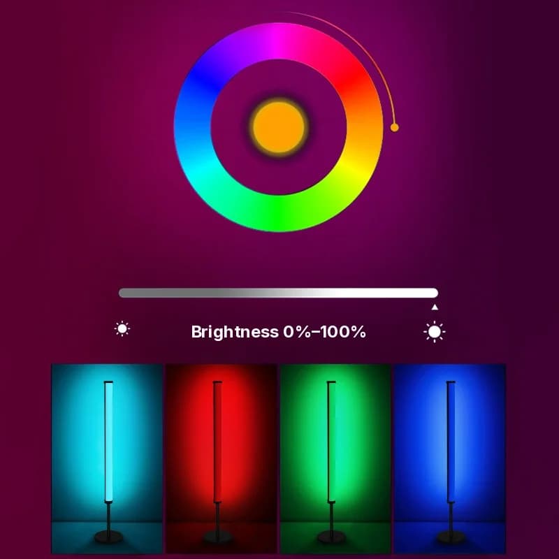 Lampu Suasana Meja LED RGB dengan Penyegerakan Muzik dan Kawalan Apl