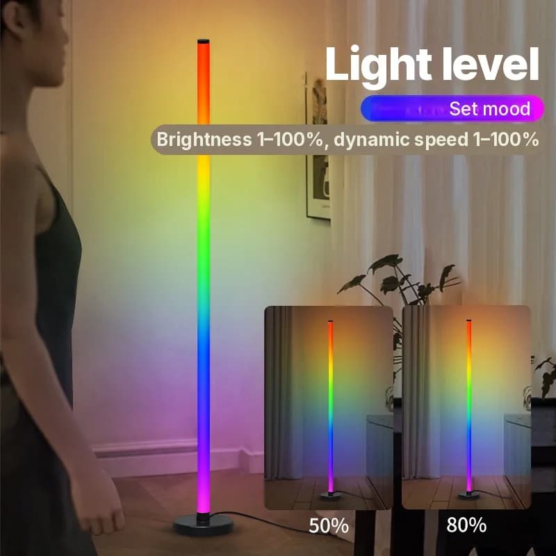 Lampu Lantai Sambungan RGB dengan Penyegerakan Muzik dan Kawalan Aplikasi