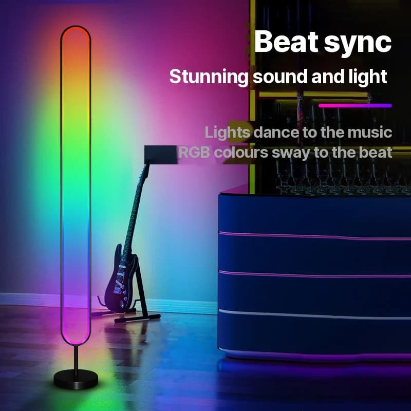 Lampu Atmosfera LED RGB Diaktifkan Bunyi dengan Kawalan Apl
