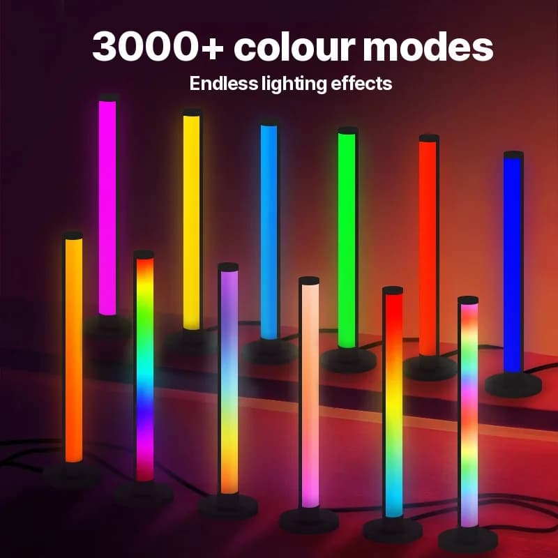 Lampu Meja LED RGB Responsif Bunyi dengan Kawalan Apl