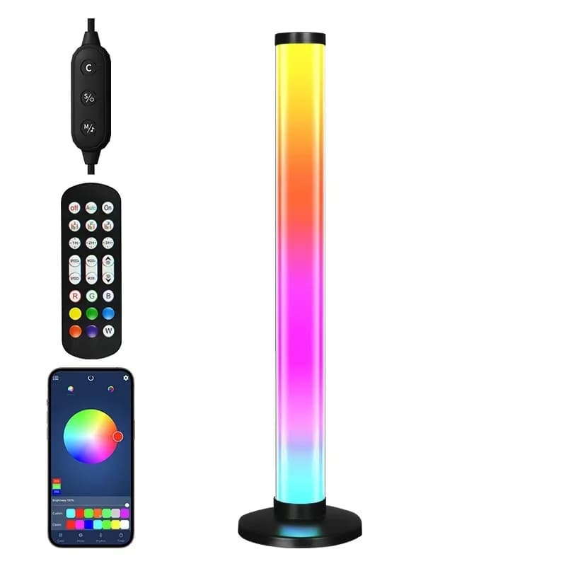 Lampu Meja LED RGB Responsif Bunyi dengan Kawalan Apl